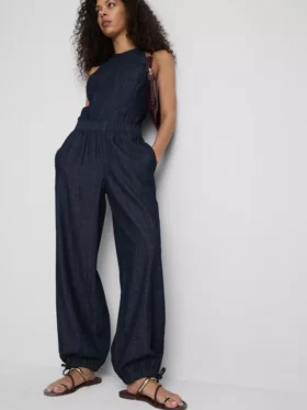 Paula Echevarría Haremshose aus baumwollreichem Denim