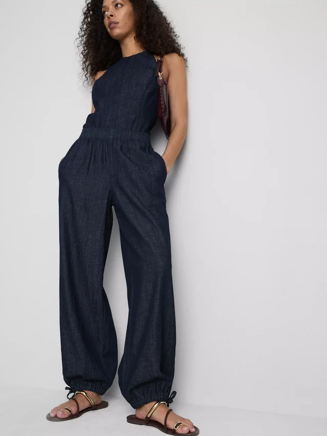 Paula Echevarría Haremshose aus baumwollreichem Denim Paula Echevarría Haremshose aus baumwollreichem Denim