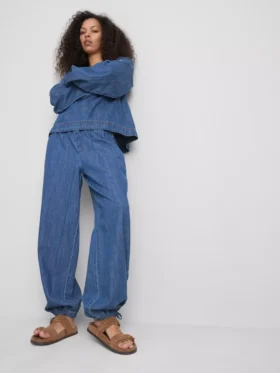 Paula Echevarría Haremshose aus baumwollreichem Denim