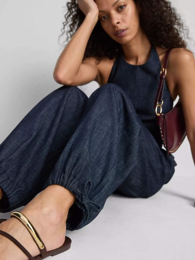 Paula Echevarría Haremshose aus baumwollreichem Denim Paula Echevarría Haremshose aus baumwollreichem Denim