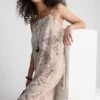 Paula Echevarría – Langes Cami-Top aus geknittertem Satin Paula Echevarría – Langes Cami-Top aus geknittertem Satin