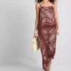 Paula Echevarría Midi-Kleid im Paisley-Muster Paula Echevarría Midi-Kleid im Paisley-Muster