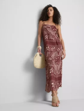 Paula Echevarría Midi-Kleid im Paisley-Muster