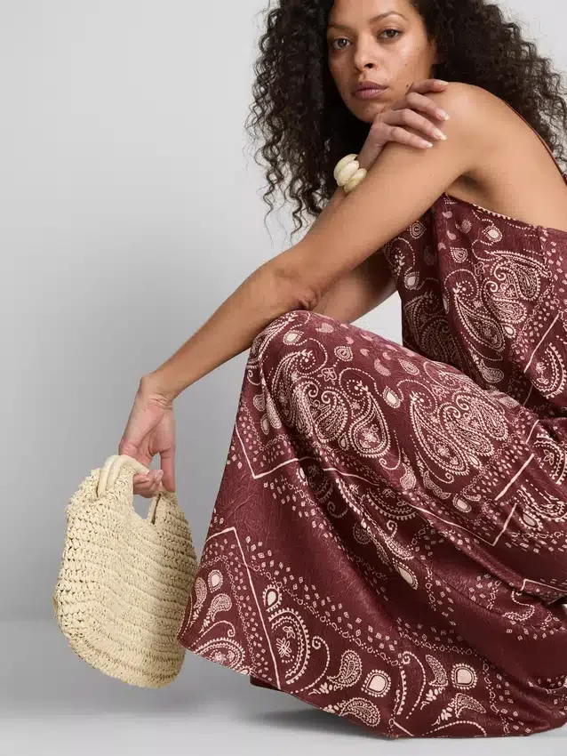 Paula Echevarría Midi-Kleid im Paisley-Muster Paula Echevarría Midi-Kleid im Paisley-Muster