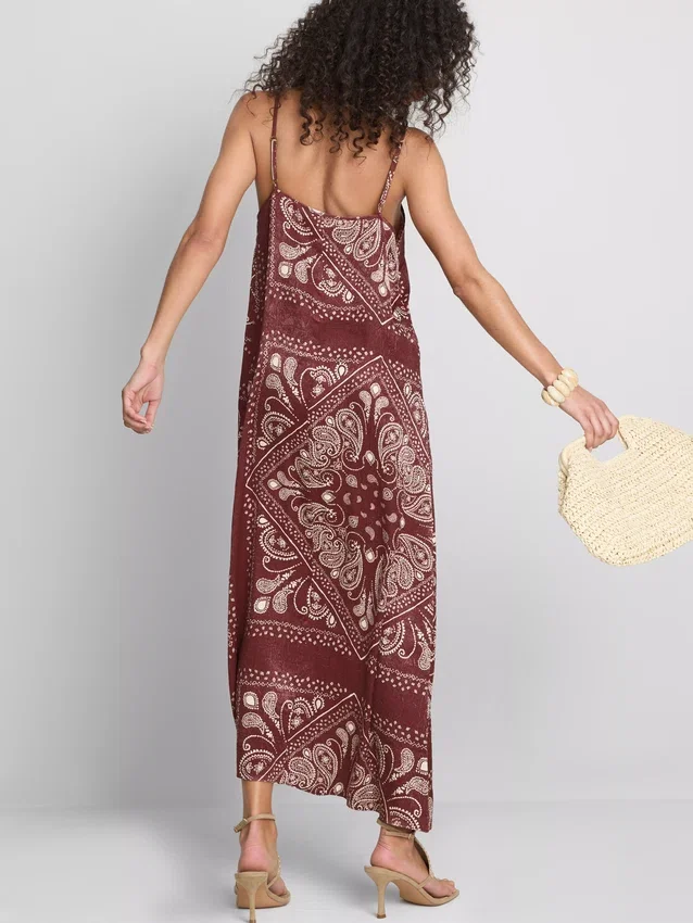 Paula Echevarría Midi-Kleid im Paisley-Muster Paula Echevarría Midi-Kleid im Paisley-Muster