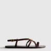 Paula Echevarría Riemchensandalen mit Seestern-Motiv