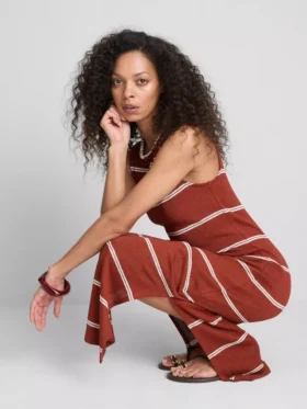 Paula Echevarría – ärmelloses, figurbetontes Midaxi-Kleid
