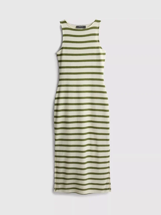 Paula Echevarría – ärmelloses, figurbetontes Midaxi-Kleid Paula Echevarría – ärmelloses, figurbetontes Midaxi-Kleid