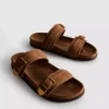 Paula Echevarría Sandalen mit zwei Riemen und Schnalle