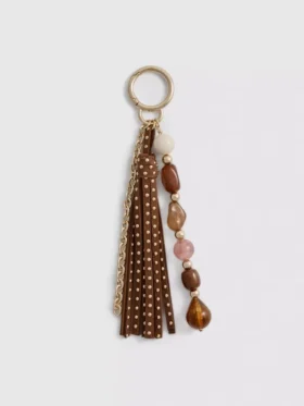 Paula Echevarría Taschenanhänger mit Perlen und Quaste