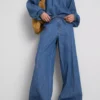 Paula Echevarría – Weithose aus baumwollreichem Denim Paula Echevarría – Weithose aus baumwollreichem Denim