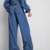 Paula Echevarría – Weithose aus baumwollreichem Denim Paula Echevarría – Weithose aus baumwollreichem Denim