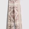 Paula Echevarría – Weithose aus geknittertem Satin