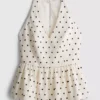Peplum-Top mit Neckholder und Polka-Dots Peplum-Top mit Neckholder und Polka-Dots
