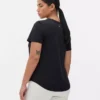 Performance-T-Shirt mit abgerundetem Saum