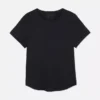 Performance-T-Shirt mit abgerundetem Saum