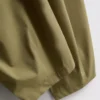 Plissierte Hose mit weitem Bein in Papieroptik