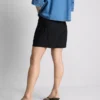 Plissierte Shorts aus Leinenmischung Plissierte Shorts aus Leinenmischung