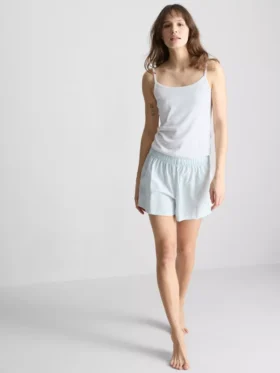 Pointelle-Cami-Lounge-Top mit hohem Baumwollanteil Pointelle-Cami-Lounge-Top mit hohem Baumwollanteil