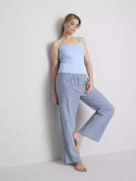 Pointelle-Cami-Lounge-Top mit hohem Baumwollanteil Pointelle-Cami-Lounge-Top mit hohem Baumwollanteil