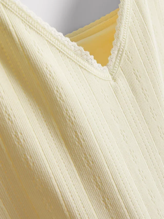 Pointelle-Schlafanzug-Cami Pointelle-Schlafanzug-Cami