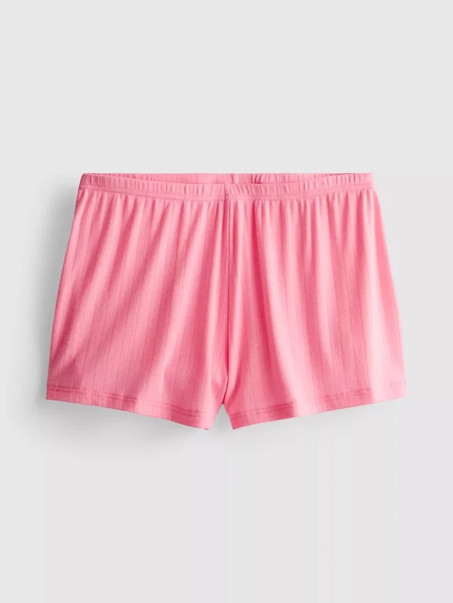 Pointelle-Schlafanzug-Shorts Pointelle-Schlafanzug-Shorts