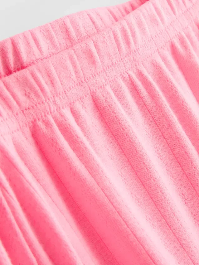 Pointelle-Schlafanzug-Shorts Pointelle-Schlafanzug-Shorts
