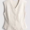 Polierte Sweatshirt-Weste Polierte Sweatshirt-Weste