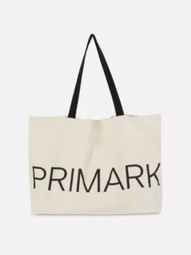 Primark-Tragetasche aus Canvas mit Grafikmotiv
