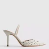 Pumps mit spitzer Zehenpartie und Polka-Dots