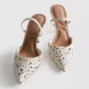 Pumps mit spitzer Zehenpartie und Polka-Dots