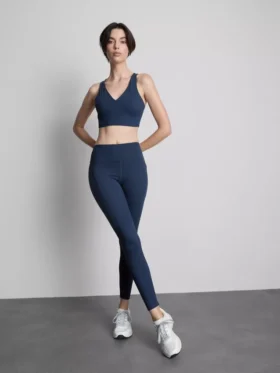 Racer-Active-Crop-Top mit V-Ausschnitt