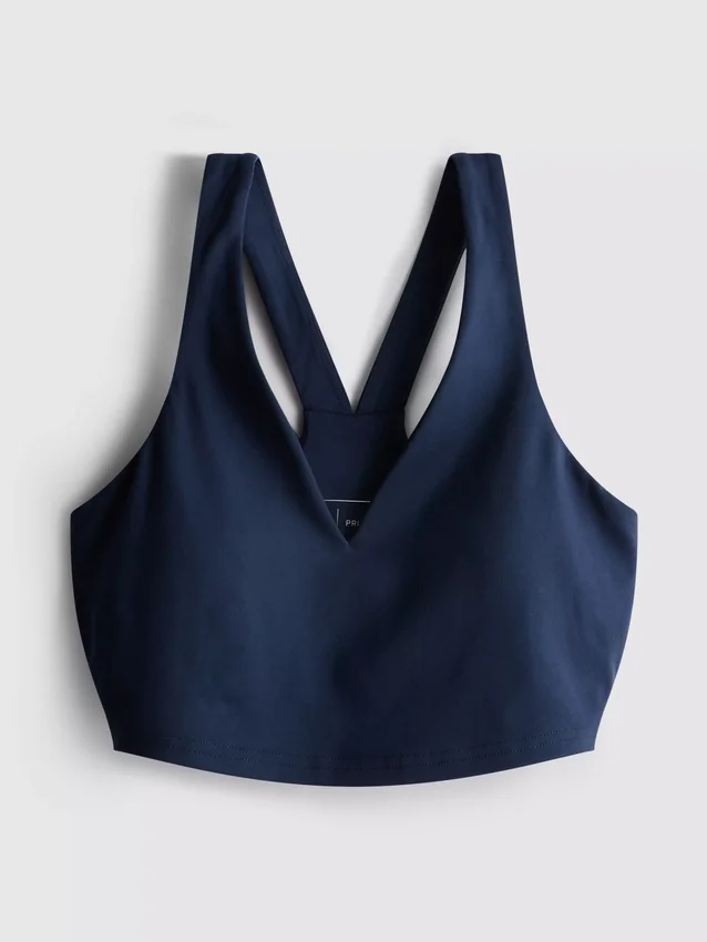 Racer-Active-Crop-Top mit V-Ausschnitt Racer-Active-Crop-Top mit V-Ausschnitt