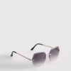 Randlose quadratische „Diamanta“-Sonnenbrille Randlose quadratische „Diamanta“-Sonnenbrille