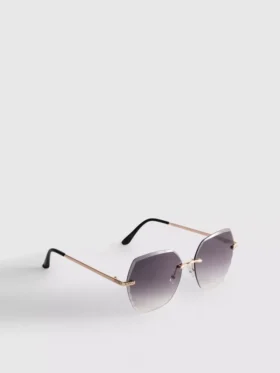 Randlose quadratische „Diamanta“-Sonnenbrille