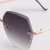 Randlose quadratische „Diamanta“-Sonnenbrille Randlose quadratische „Diamanta“-Sonnenbrille