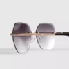 Randlose quadratische „Diamanta“-Sonnenbrille Randlose quadratische „Diamanta“-Sonnenbrille