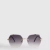 Randlose quadratische „Diamanta“-Sonnenbrille Randlose quadratische „Diamanta“-Sonnenbrille