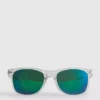 Rechteckige Spiegel-Sonnenbrille