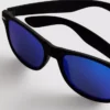 Rechteckige Spiegel-Sonnenbrille