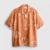 Resort-Hemd mit abstraktem Blumenmuster Resort-Hemd mit abstraktem Blumenmuster