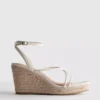 Riemchen-Espadrilles mit Keilabsatz