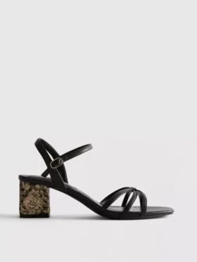 Riemchensandalen mit Blockabsatz