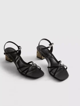 Riemchensandalen mit Blockabsatz