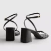 Riemchensandalen mit Blockabsatz