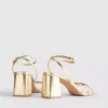 Riemchensandalen mit Blockabsatz
