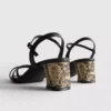 Riemchensandalen mit Blockabsatz