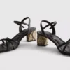 Riemchensandalen mit Blockabsatz