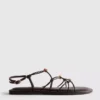 Riemchensandalen mit Perlenverzierung