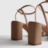 Riemchensandalen mit Strass und High Heels